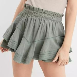 Small Green Ruffle Skort Aerie